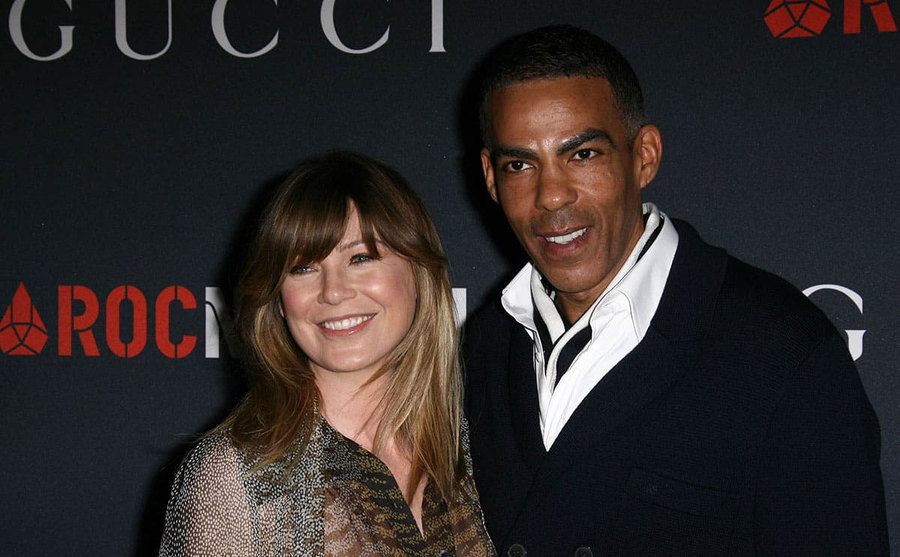 Ellen Pompeo and Chris Ivery arrive at an event. 