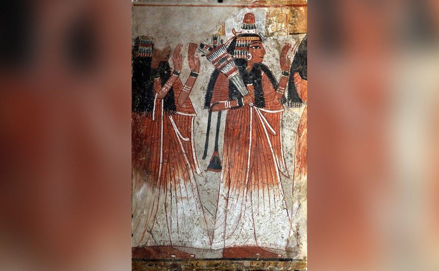 Hirogliphics show Egyptians wearing wax cones on their heads. 
